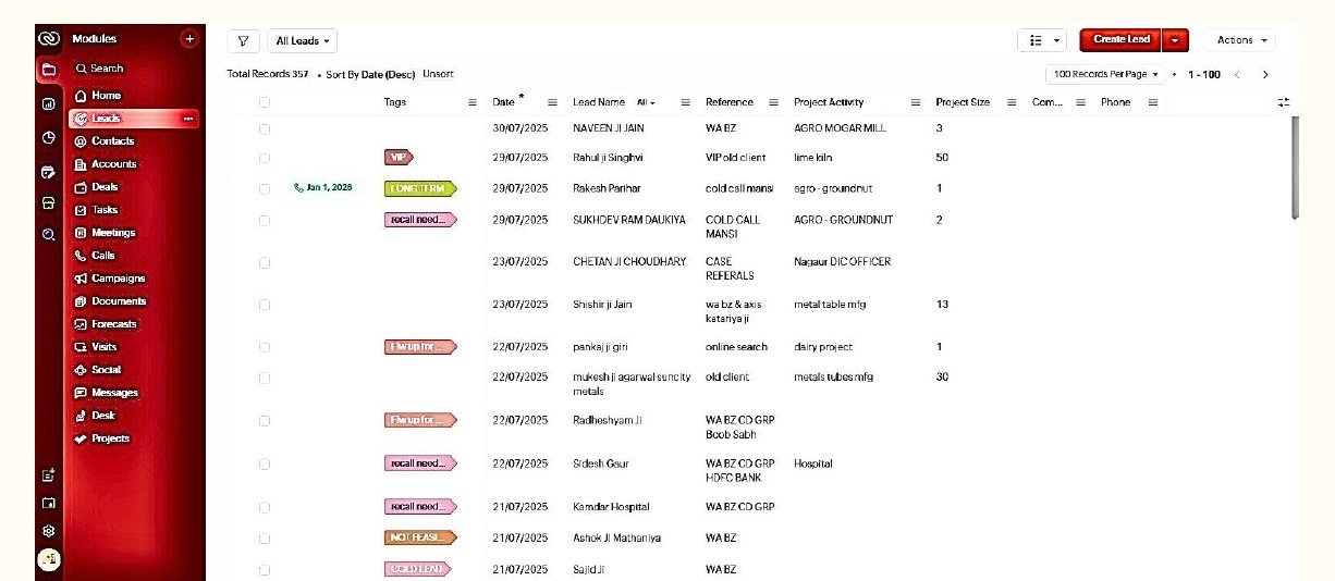 Client Relationship Management System